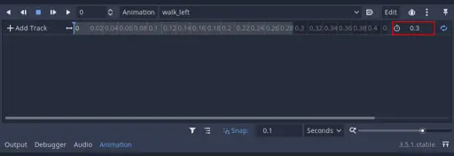 Setting the animation length