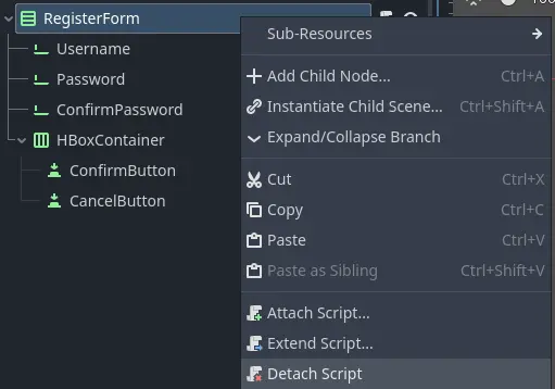 Detach Script
