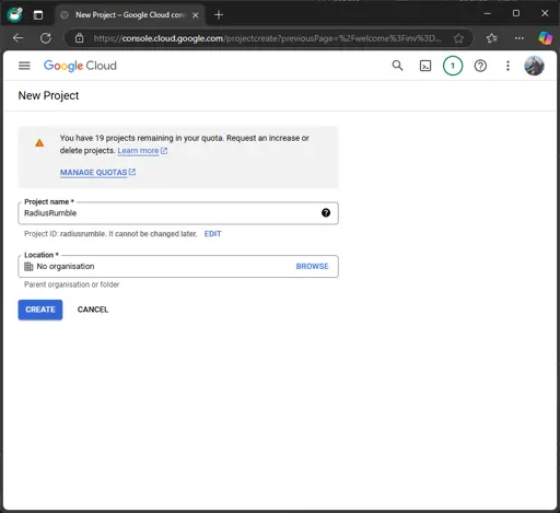Create a project