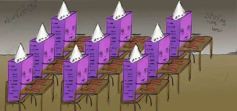 Hiring hundreds of bogosorts to help me calculate pi